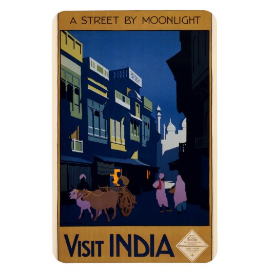 Magnet Flexible Aimant de l'affiche de voyage en Inde (Vertical)