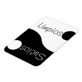 Magnet Flexible Aimant de lave-vaisselle espagnol propre (Côté Gauche)