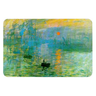 Magnet Flexible Aimant de lever de soleil d'impressionisme de