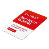 Magnet Flexible Aimant de ligne de texte de crise (Côté Gauche)