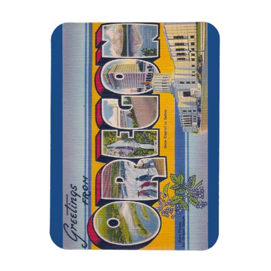 Magnet Flexible Aimant de l'Oregon (Vertical)