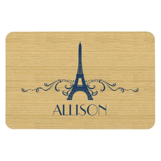 Magnet Flexible Aimant de luxe bleu français (Horizontal)