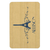 Magnet Flexible Aimant de luxe bleu français (Vertical)