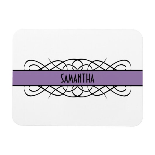 Magnet Flexible Aimant de luxe pourpre déco (Horizontal)