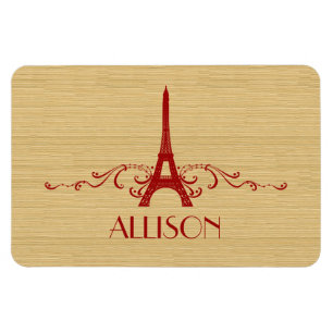 Magnet Flexible Aimant de luxe Red French Flouring