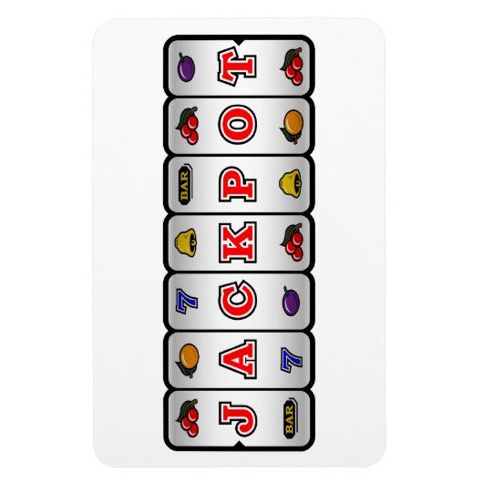 Magnet Flexible Aimant de machine à sous Jackpot (léger) (Vertical)