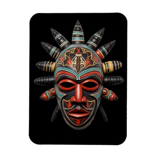 Magnet Flexible Aimant de masque africain (Vertical)