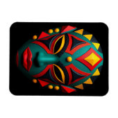 Magnet Flexible Aimant de masque africain (Horizontal)