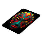 Magnet Flexible Aimant de masque africain (Côté Gauche)