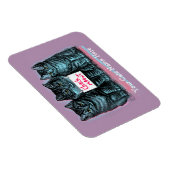 Magnet Flexible Aimant de mème de chat personnalisable 'Check Meow (Côté Droit)