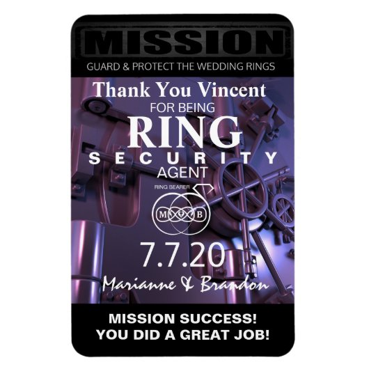 Magnet Flexible Aimant de Merci du porteur d'anneau (Vertical)