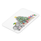 Magnet Flexible Aimant de Noël des éléphants mignons et des surica (Côté Gauche)