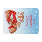 Magnet Flexible Aimant de Noël "Roarsome" (Horizontal)