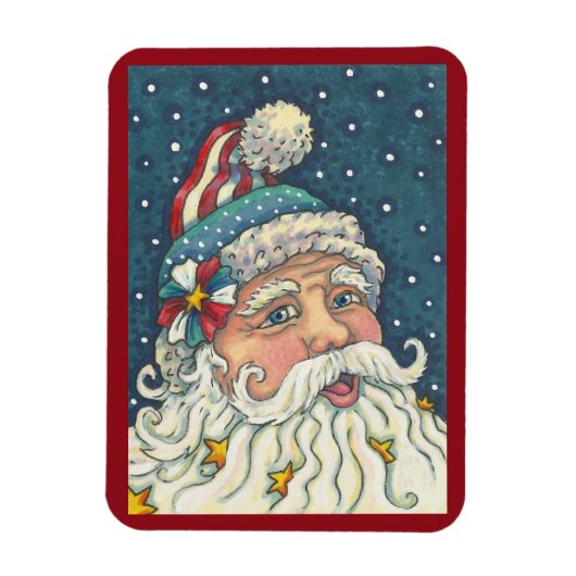 Magnet Flexible Aimant de Noël St. Nick Americana (Vertical)