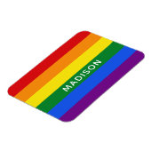 Magnet Flexible Aimant de nom personnalisé Rainbow Flag (Côté Gauche)