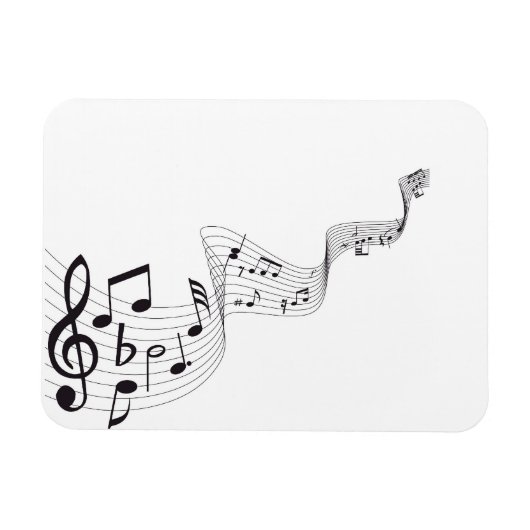 Magnet Flexible Aimant de note musicale (Horizontal)