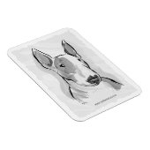 Magnet Flexible Aimant de peinture à l'aquarelle Bull Terrier (Côté Droit)