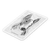 Magnet Flexible Aimant de peinture à l'aquarelle Bull Terrier (Côté Gauche)