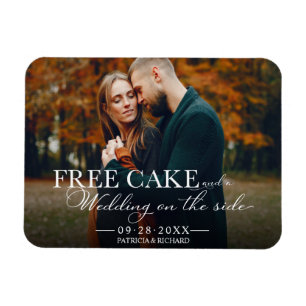 Magnet Flexible Aimant de photo de mariage drôle de gâteau gratuit