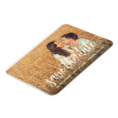 Magnet Flexible Aimant de Photo de Save The Date Rustique (Côté Gauche)