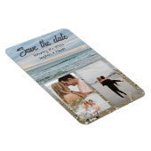 Magnet Flexible Aimant de plage bleu coquille économisez le modèle (Côté Droit)