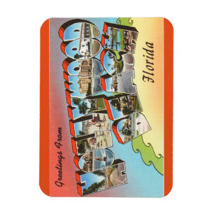 Magnet Flexible Aimant de plage de la Floride, Hollywood