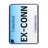 Magnet Flexible Aimant de plaque de licence CT (Vertical)