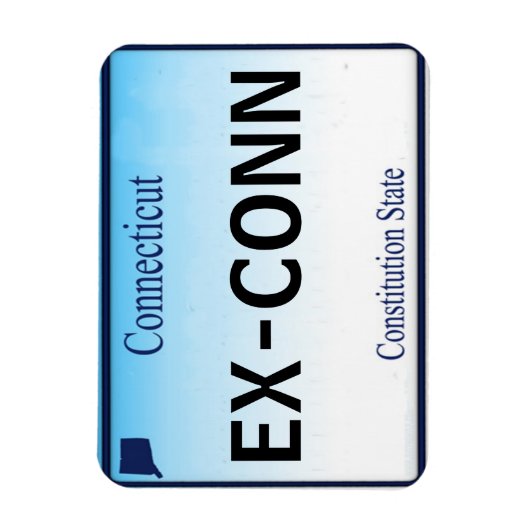 Magnet Flexible Aimant de plaque de licence CT (Vertical)