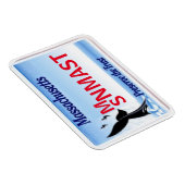 Magnet Flexible Aimant de plaque de licence MA (Côté Droit)
