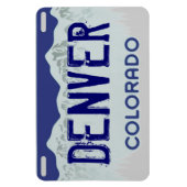 Magnet Flexible Aimant de plaque d'immatriculation bleu marine Den (Vertical)