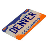 Magnet Flexible Aimant de plaque d'immatriculation bleu orange Den (Côté Gauche)
