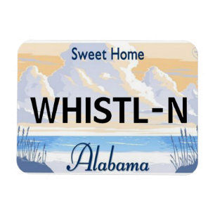 Magnet Flexible Aimant de plaque minéralogique de l'Alabama