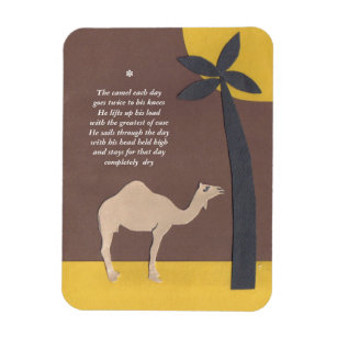 Magnet Flexible Aimant de poème de chameau