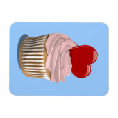 Magnet Flexible Aimant de prime de cupcake de la Saint-Valentin (Horizontal)