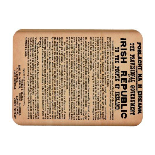 Magnet Flexible Aimant de proclamation 1916 (Horizontal)