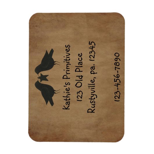 Magnet Flexible Aimant de qualité Premium de Corbeaux (Vertical)