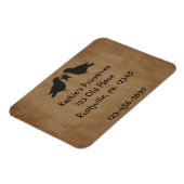 Magnet Flexible Aimant de qualité Premium de Corbeaux (Côté Gauche)