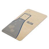 Magnet Flexible Aimant de qualité supérieure du bécher blanc, bleu (Côté Gauche)