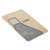 Magnet Flexible Aimant de qualité supérieure du bécher blanc, bleu (Côté Droit)