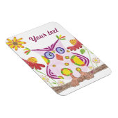 Magnet Flexible Aimant de qualité supérieure pour hibou rose pâle (Côté Droit)