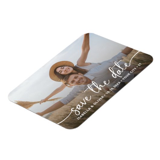 Magnet Flexible Aimant de rappel de date élégant à écriture modern (Côté Gauche)