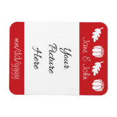 Magnet Flexible Aimant de rappel de patch de citrouille en cerise (Horizontal)
