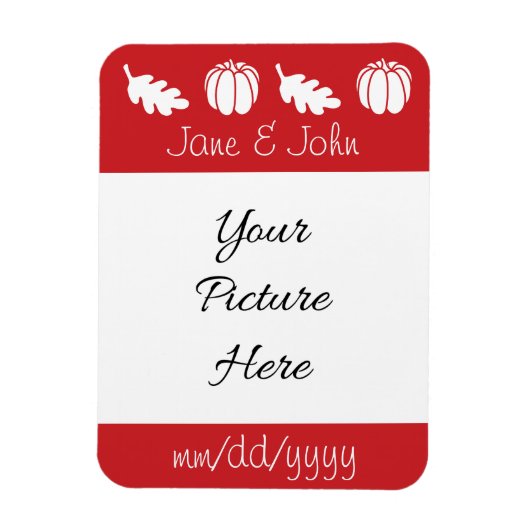 Magnet Flexible Aimant de rappel de patch de citrouille en cerise (Vertical)