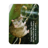 Magnet Flexible aimant de rat drôle (Vertical)