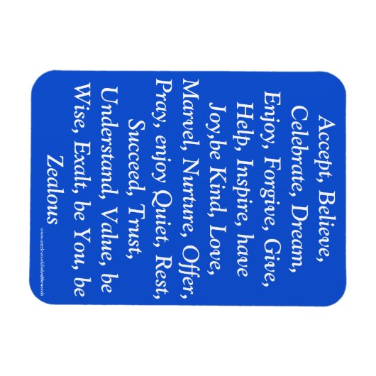 Magnet Flexible Aimant de récupération bleu (Horizontal)