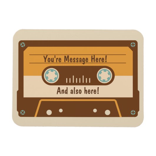 Magnet Flexible Aimant de réfrigérateur de bande de la cassette de (Horizontal)