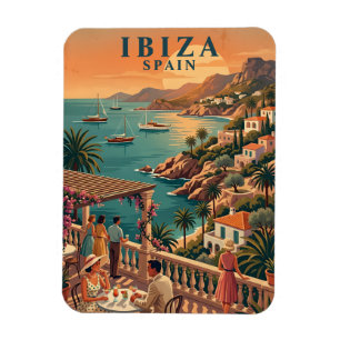 Magnet Flexible Aimant de réfrigérateur Ibiza Espagne Art de voyag