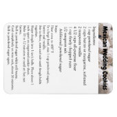 Magnet Flexible Aimant de réfrigérateur pour recette de biscuits d (Horizontal)