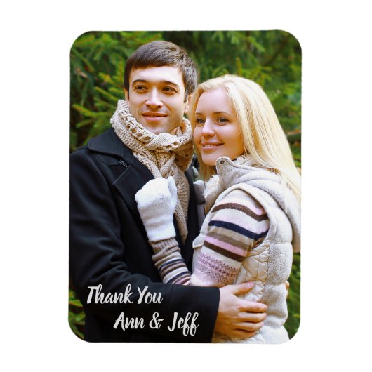 Magnet Flexible Aimant de remerciement de mariage (Vertical)