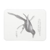 Magnet Flexible Aimant de saphir à ailes violettes du Tirnishan Su (Horizontal)